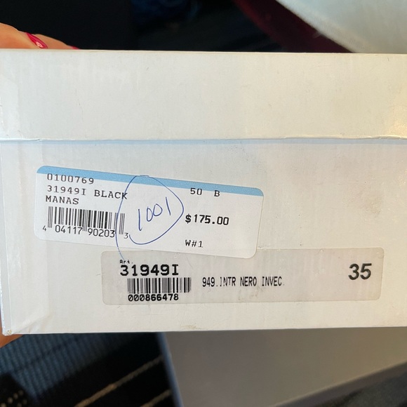 PREGO Black pointy toe mules Size 5 - Picture 8 of 9